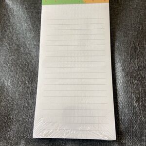 Lined Notepad with Colorful Header